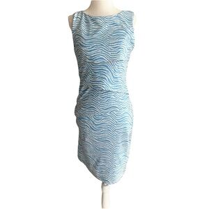 J. Mclauglin Blue Nicola Tiered Dress
